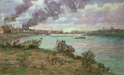 La confluenza della Senna e della Marna a Ivry da Jean Baptiste Armand Guillaumin